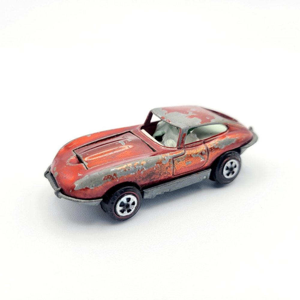 Vintage Topper Red Johnny Lightning Custom XKE Diecast Car